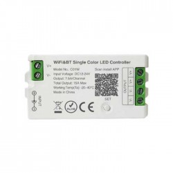 BMC Controller με Dimmer WiFi Tuya RF για ταινιες COD LED CCT απο 12v -24v - CWR1SNG